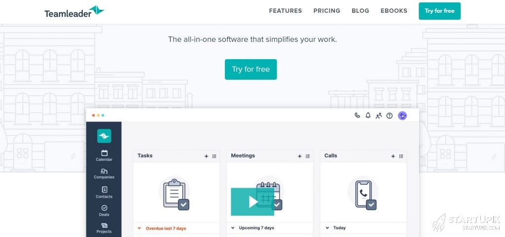 Teamleader, a great CRM for startup businesses