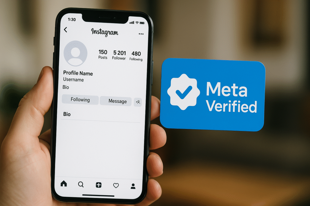 Instagram blue tick